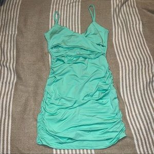 Shein Crisscross ruched dress